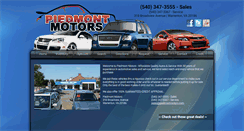 Desktop Screenshot of piedmontmotors.com