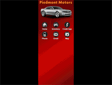 Tablet Screenshot of piedmontmotors.com